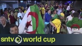 Algerias Progress Sparks Wild Celebrations - Brazil World Cup 2014