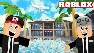 Tatil Köyü Kurduk!! İçinde Uçak Pisti Bile Var - Panda ile Roblox Tropical Resor
