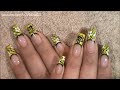 How To Paint An Easy Bumble Bee ~ Nail Art Design Tutorial