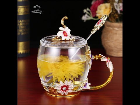 Cốc Pha Lê Hoa Nổi Cao Cấp