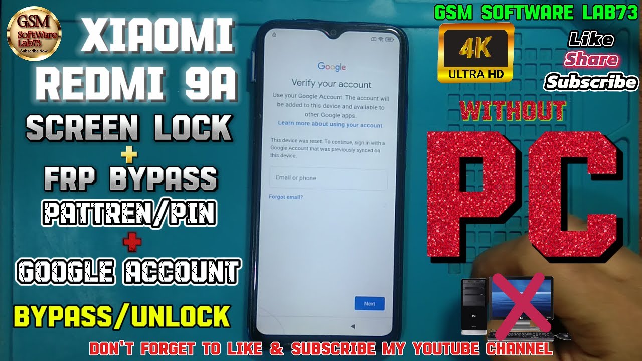 Redmi 9A Frp Bypass || Redmi 9A Hard Reset without PC Redmi 9A Frp Bypass || Redmi 9A Hard Reset without PC