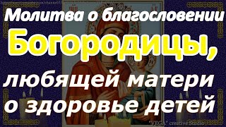 Молитва О Благословении Богородицы, Любящей Матери О Здоровье Детей Своих