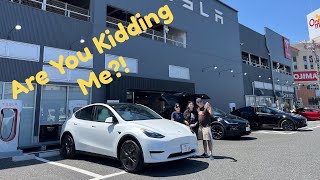 Tesla Japan Model Y Delivery Day