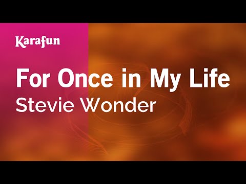 For Once in My Life Video
