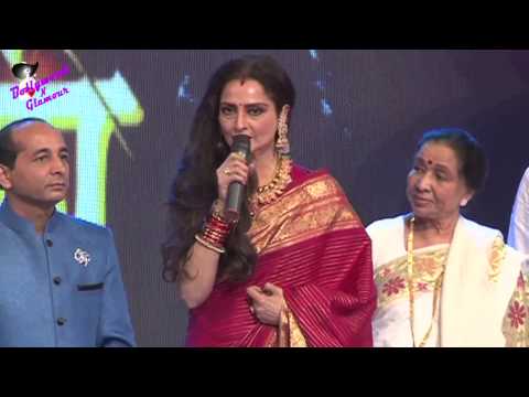Rekha Asha Bhosle Asha Parekh & others at Marathi Taraka 100th...