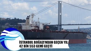 İstanbul Boğazı’ndan  42 bin 553 gemi geçti