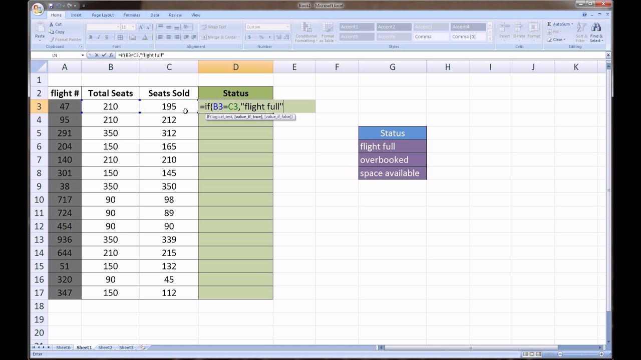 how to create and if then formula in excel