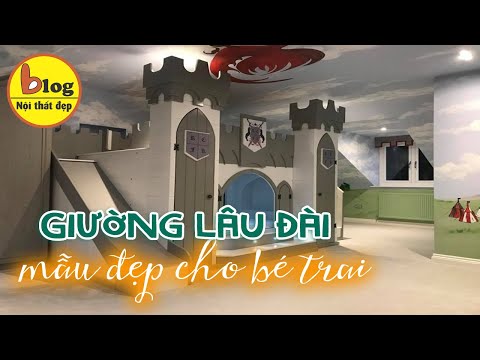 Top 10 mẫu giường tầng lâu đài cho bé trai hot nhất hiện nay