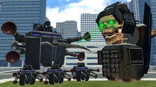 New Glitch Plunger Cameraman Vs Hypno Skeleton Skibidi Toilet And Other Bosses In Garry's Mod!