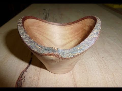 Woodturning Projects Natural Edge Bowl - YouTube