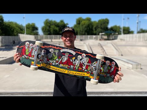 8.27 x 31.83 EMMANUEL GUZMAN 'DINING WITH THE DEAD' Product Challenge! | Santa Cruz Skateboards