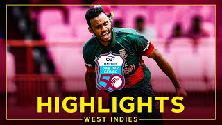 Highlights | West Indies v Bangladesh | Gudakesh Motie makes his ODI debut for the Windies | 1st ODI