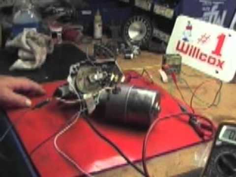 Willcox Corvette wire testing on a 1968 Wiper motor follow up! - YouTube