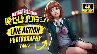 Ochako Uraraka Emotional Speech Live Action Photography