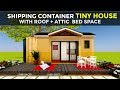 20' Shipping Container Tiny House Design with Built-In Bunk Beds + Floor Plans | ATTICBOX 160