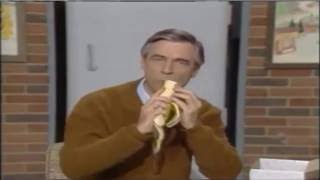 Mr. Rogers Eating A Banana With Cheese