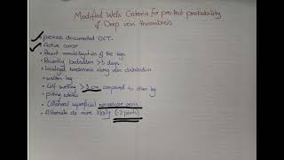 Dvt, Pretest Probability Well S Criteria.