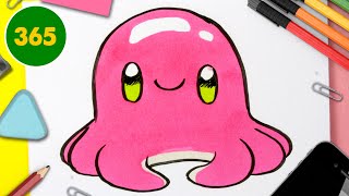 Hur Man Ritar Kawaii Bläckfisk