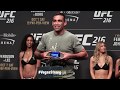 UFC 216 Fabricio Werdum vs Derrick Lewis Staredown - MMA Fights WWE