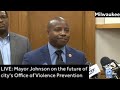 LIVE:  Milwaukee Mayor Cavalier Johnson is holding a news conference about the future of the city…