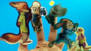 Pj Masks And Zootopia On Tv Finger Family Song Funny Nursery Rhymes For Kids