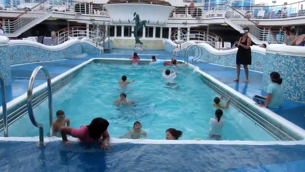 inside cruise ship pool inside cruise ship pool