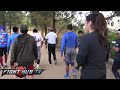 Watch us try to run with Manny Pacquiao & get smoked during his last hill run