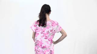 Kriti Dark Pink Nighty With Embroidery