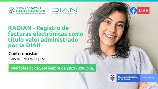 RADIAN - Registro de facturas electrónicas como título valor administrativo por la DIAN