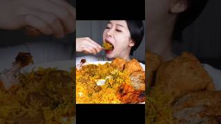 Fume Eating Indian Food, Chicken Biriyani Mukbang