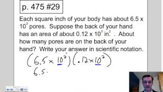 What are some scientific notation word problem examples?