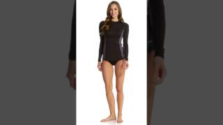 Speedo Women's Solid Long Sleeve Rashguard | SwimOutlet.com