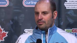 Draw 9 Media Scrum - 2013 Tim Hortons Brier