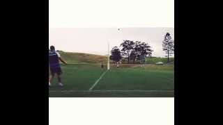 Jarryd Hayne Displays Awesome Kicking Skills