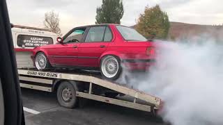 Ankara Bmw E30 m50 b25 Turbo çekici üzeri lastik yakma Murat UZUN Ankara/Turkey