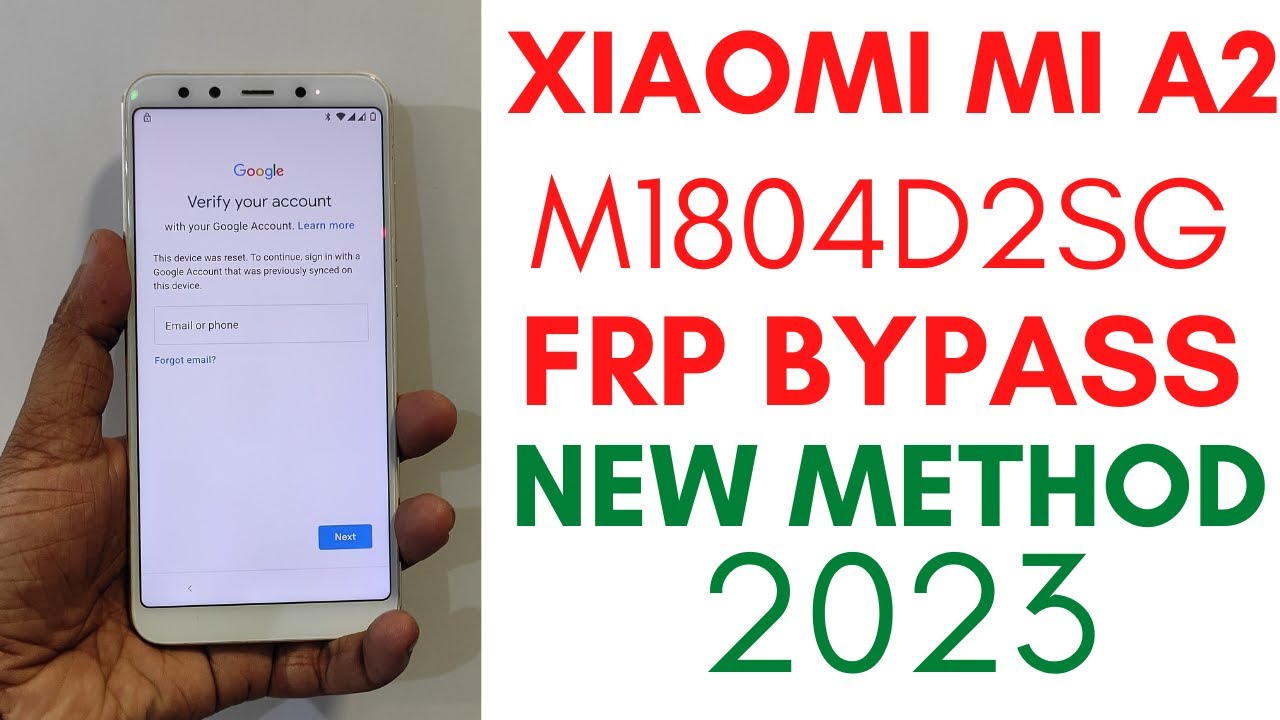 Xiaomi MI A2/A2 Lite Google Account Remove || FRP Bypass Xiaomi MI A2/A2 Lite Google Account Remove || FRP Bypass