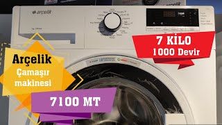 7100 MT Arçelik Yeni Çamaşır Makinesi | 7 Kilo 1000 Devir Çamaşır Makinesi |Deta