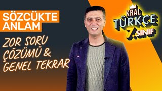 Zor Sorular Ile Sözcükte Anlam Soru Çözümü Lgs Tarzı 7. Sınıf Türkçe