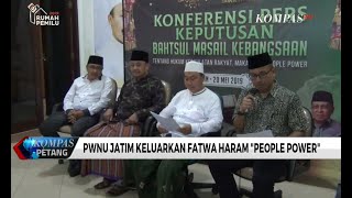 PWNU Jatim Keluarkan Haramkan "People Power"