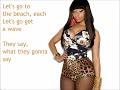 Nicki Minaj - Starships Lyrics On Screen