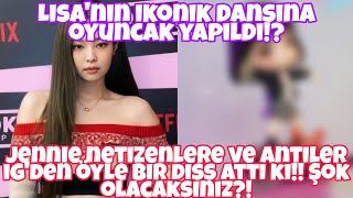 JENNİE NETİZENLERE VE ANTİLERE İG'DEN ÖYLE BİR DİSS ATTI Kİ!LİSA'NIN İKONİK DANS