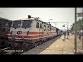 Gorakhpur - Lucknow Intercity Express departing from Gonda Jn. with Electric Locomotive WAP5..!!