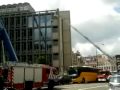 Kleine brand op bouwwerf in Brussel / Petit incendie à Bruxelles (07/06/2010)