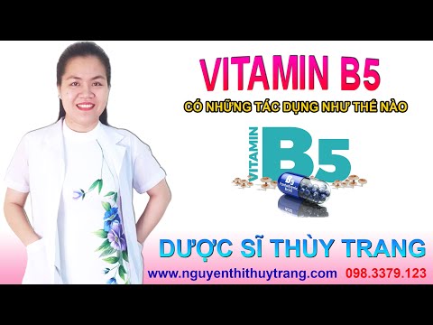 Vitamin b5 có tác dụng gì với làn da và tóc