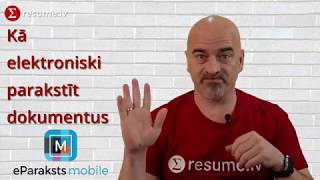 Kā elektroniski parakstīt dokumentus