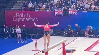 Utah Gymnast Amelie Morgan Scores 13,500 On Beam At British Championships 2024