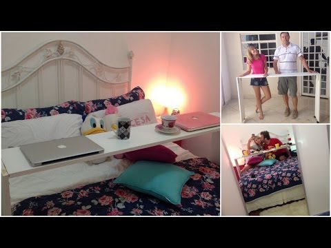 Faça você mesma: Mesa de cama - YouTube