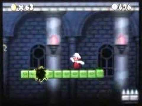 New Super Mario Bros Walkthrough Part 7-5 BOSS BATTLE