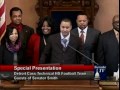 Sen. Smith Congratulates Cass Tech Football Team