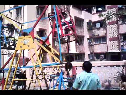 Manually Operated Kids Small JhulaJhoola Seen in MelaFair Mumbai...